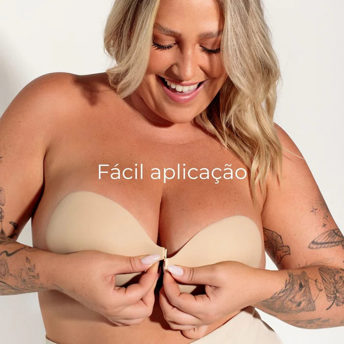 🌷Sutiã Invisible Diva — Sem Alças, Sem Costas e com Efeito Push-up